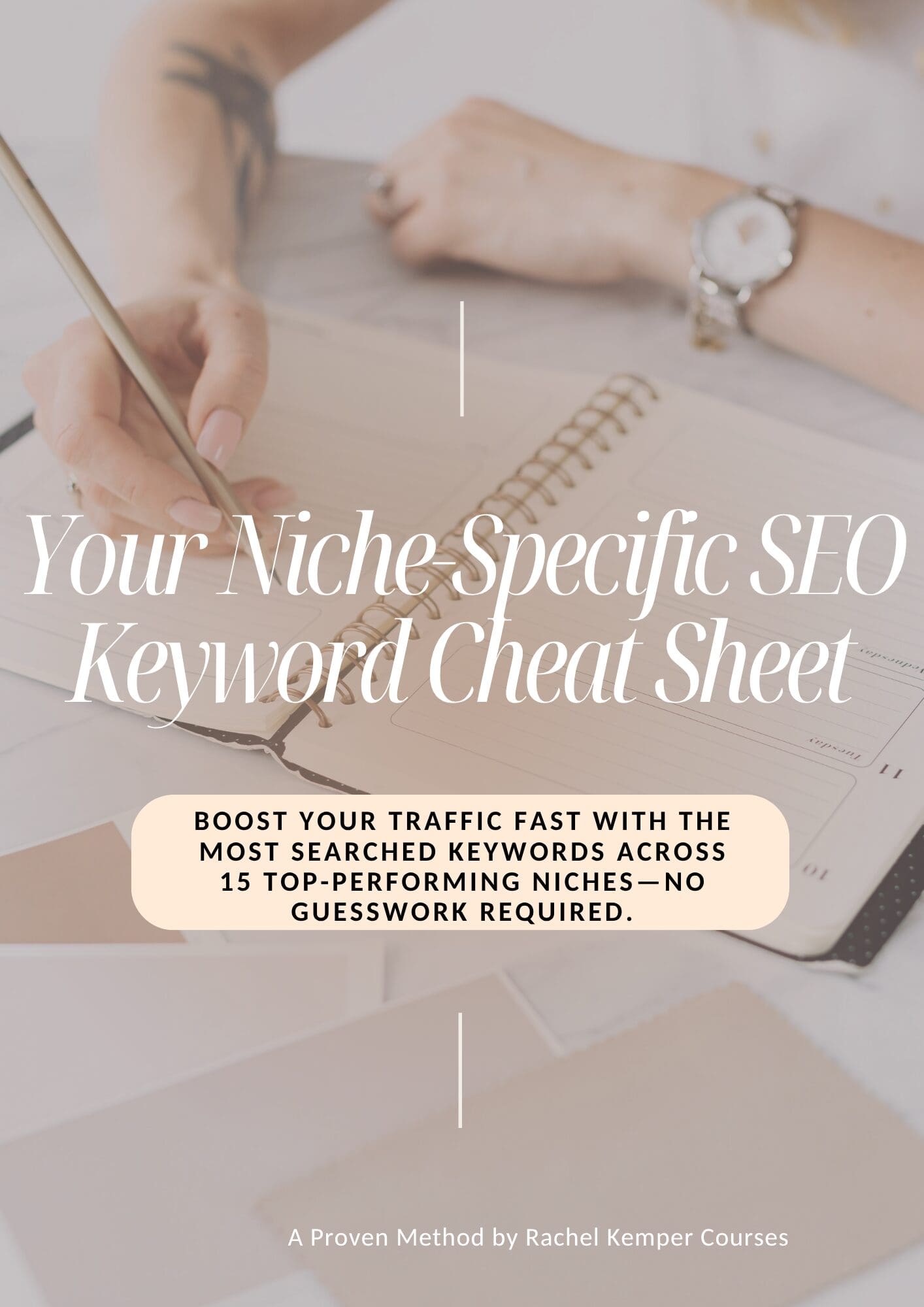 Your niche specific seo keyword cheat sheet freebie